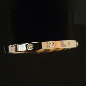 Stainless steel zircon bracelet